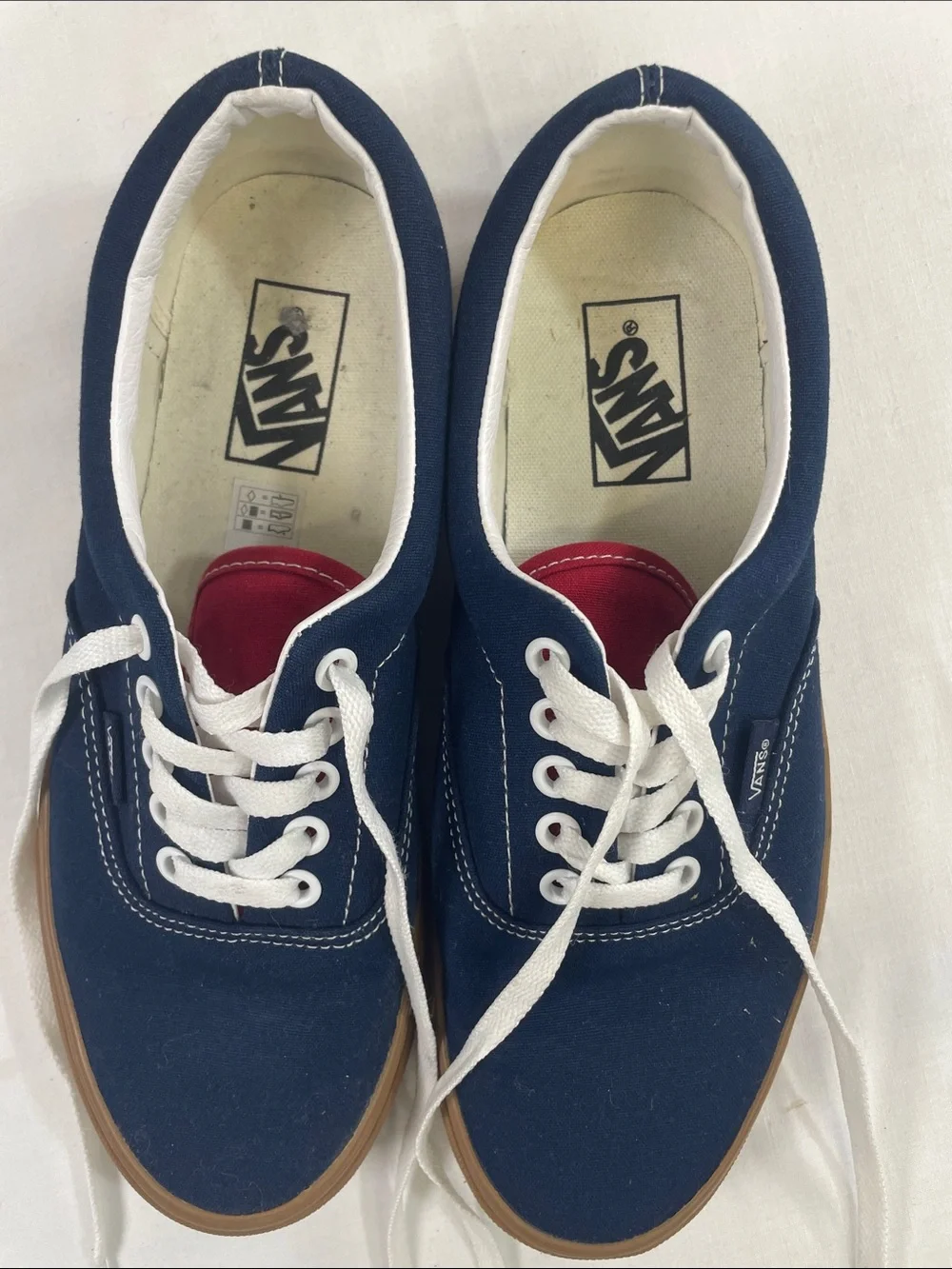 Vans Era Skate Dress Blue Chili Pepper Gum sole NEW w9.5